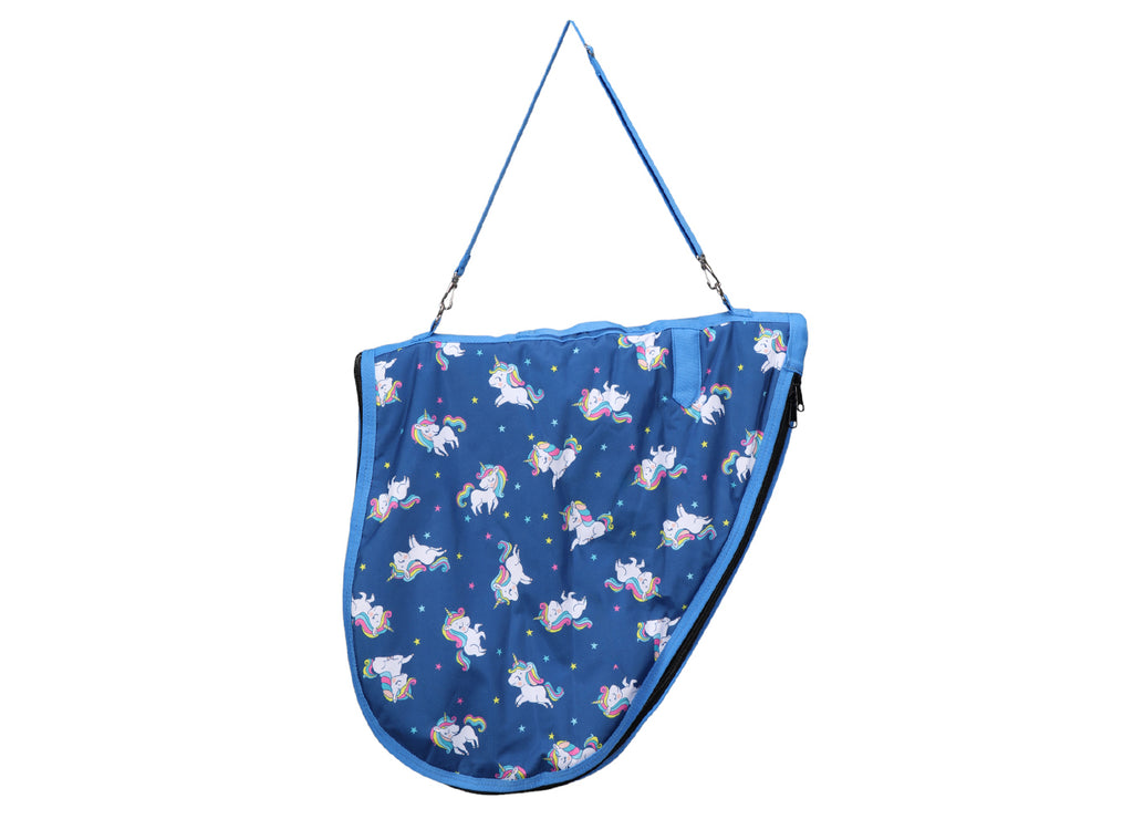 Bambino Saddle Carry Bag - Unicorn Limited Edition, perfect for protecting your horse or pony's saddle