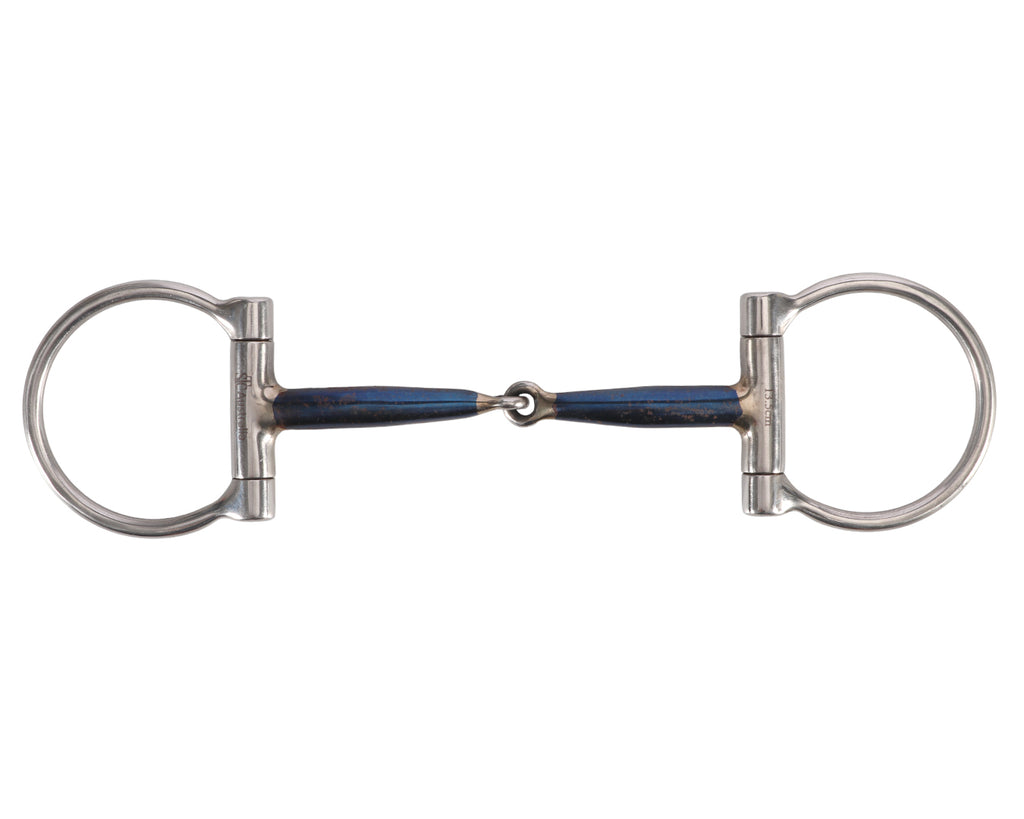 Blue Sweet Iron Campdraft Horse Bit with Dee Rings