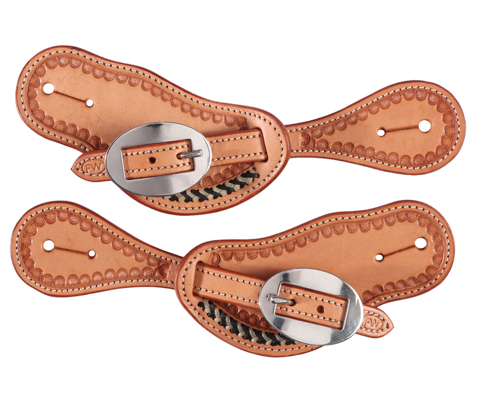 Fort Worth Tallulah Spur Straps - made with Natural Leather