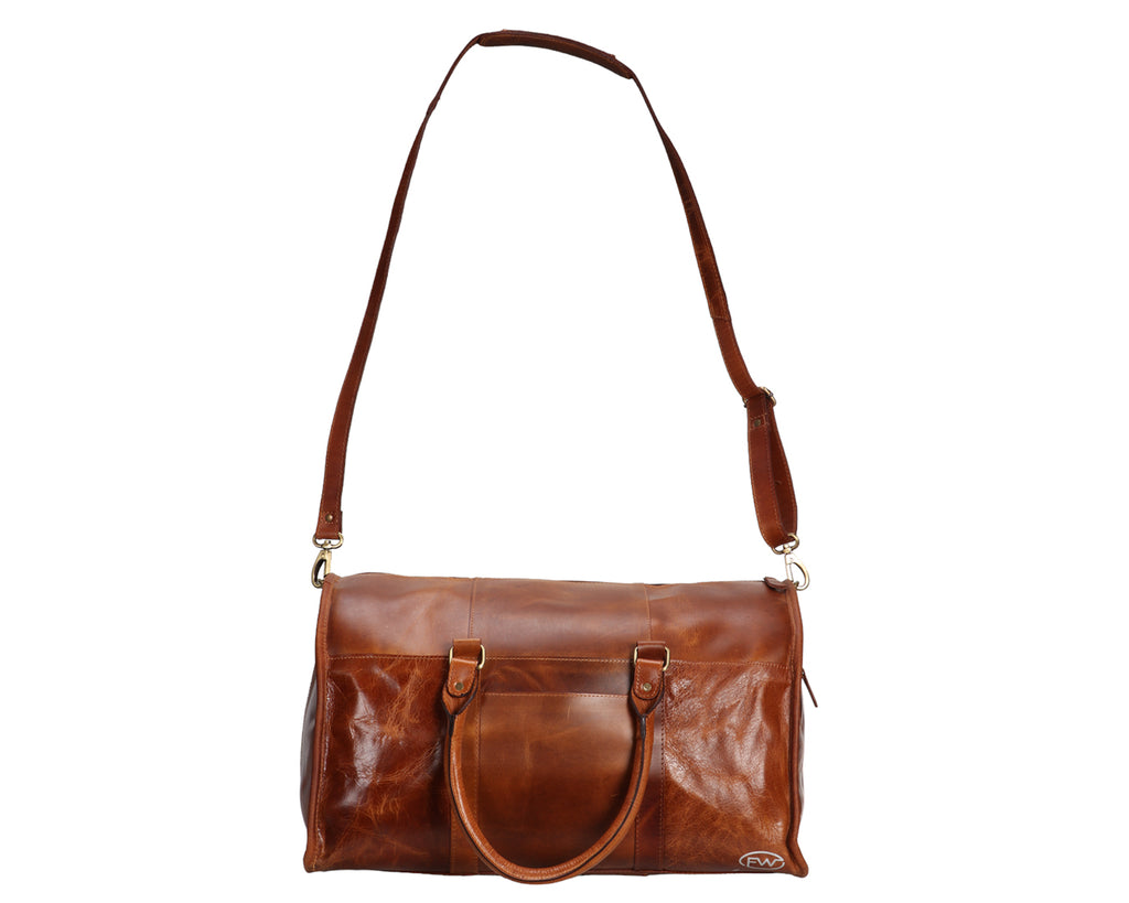 Fort Worth Distressed Leather Duffle Bag