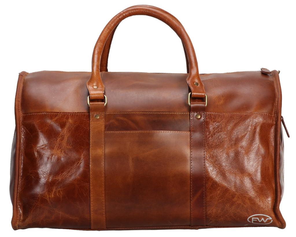 Fort Worth Distressed Leather Duffle Bag