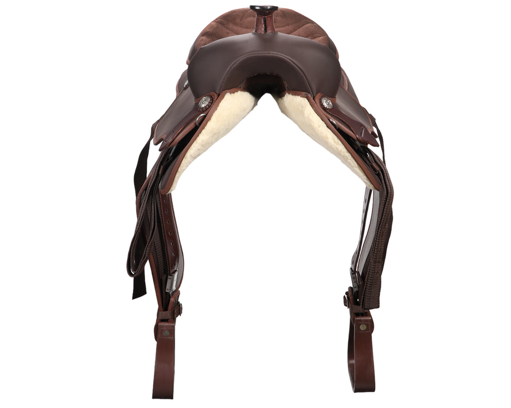 Front view of Texas-Tack Synthetic Western Saddle