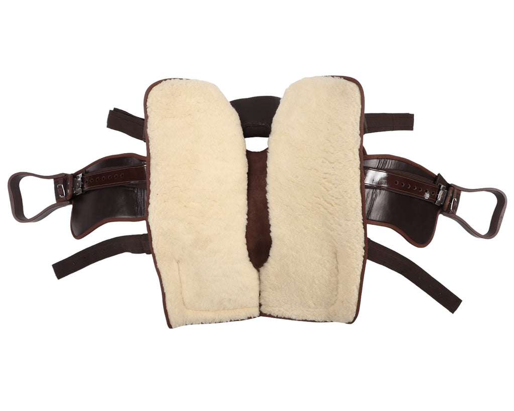 Image showing underneath of Texas-Tack Synthetic Saddle showing fleece lining