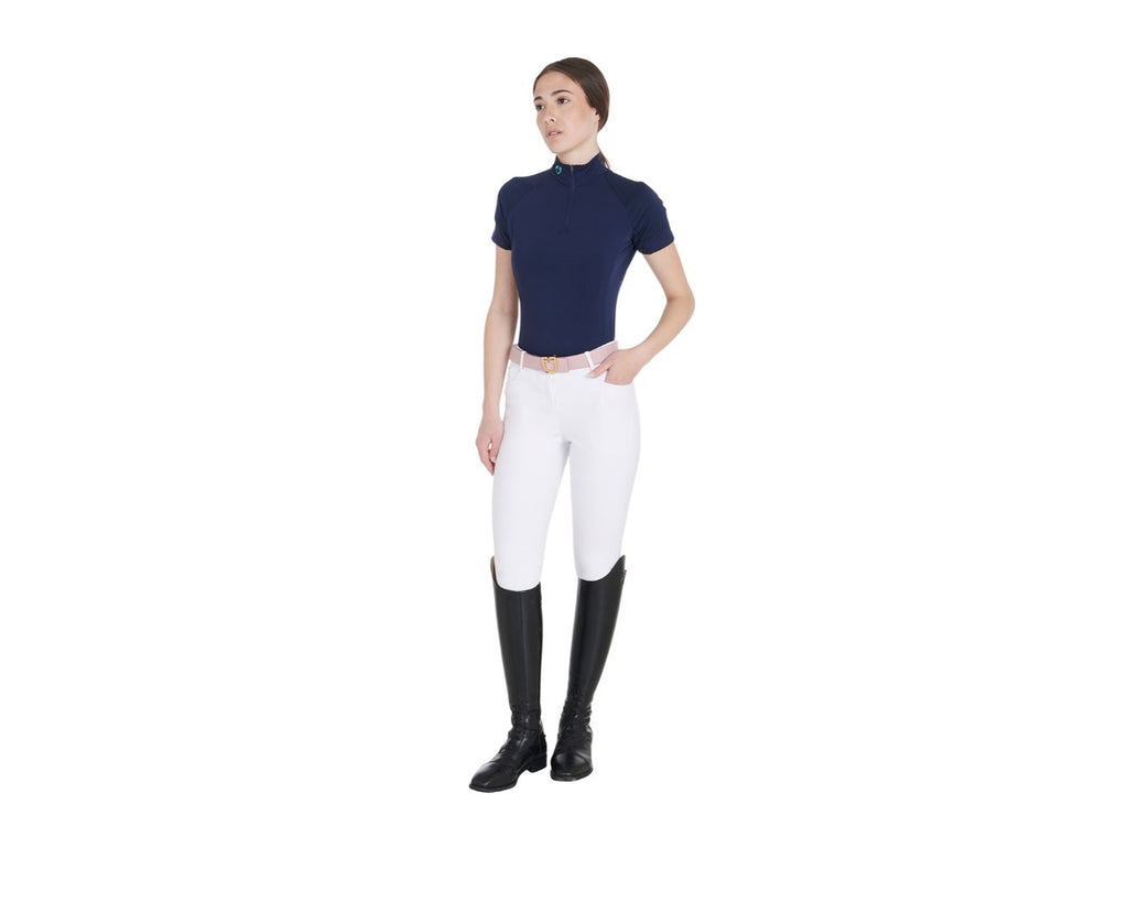 Equestro Ladies Base Layer Slim-fit Short Sleeve Top