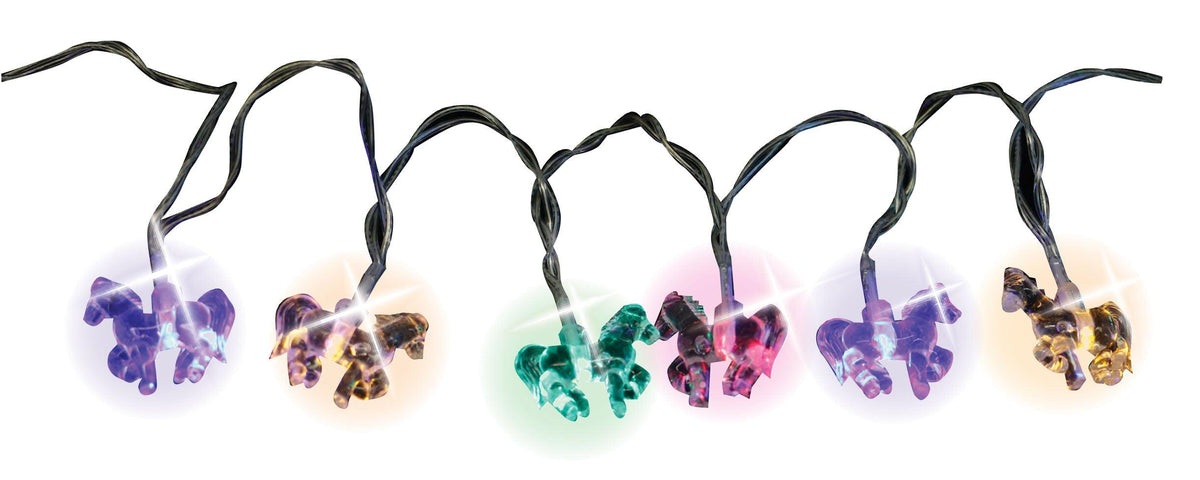 Horse String Lights Battery Operated Multi Coloured