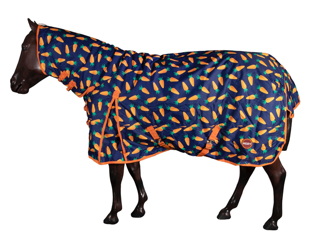 Kozy 1200D Nylon Horse Rug Combo (200g fill) - Carrots