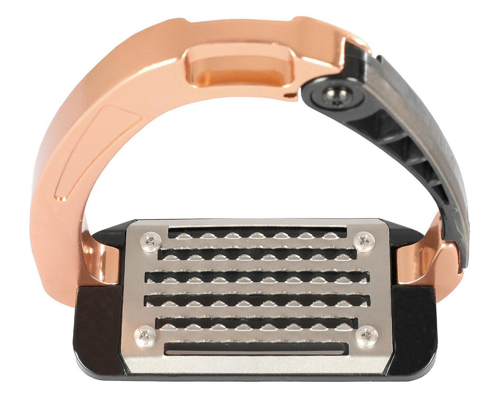 Acavallo Arena Alupro Safety Aluminium Stirrups - Rose Gold