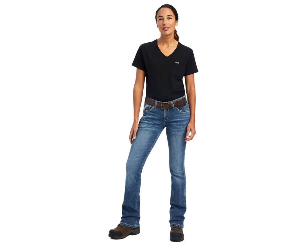 Ariat Ladies Rebar Riveter Boot Cut Jeans - with 34" inseam