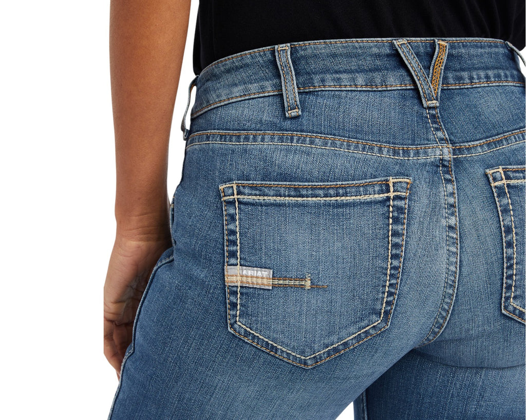 Ariat Ladies Rebar Riveter Boot Cut Jeans - made of 93% Cotton, 5% Elasterell-P, 2% Lycra® Spandex