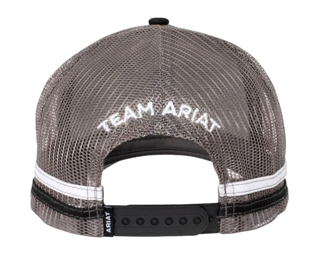 Ariat Est Patch Trucker Cap in Black - Ariat Est Badge on Front