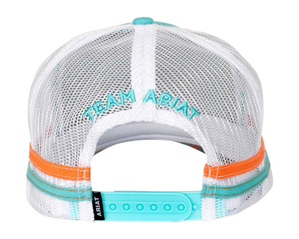 Ariat Est Patch Trucker Cap in Green - Ariat Est Badge on Front