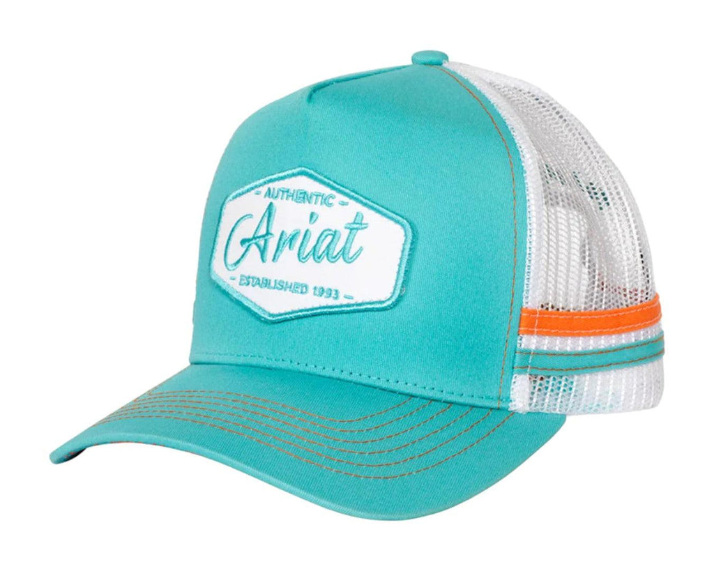 Ariat Est Patch Trucker Cap in Green - Adjustable Snap Back Closure