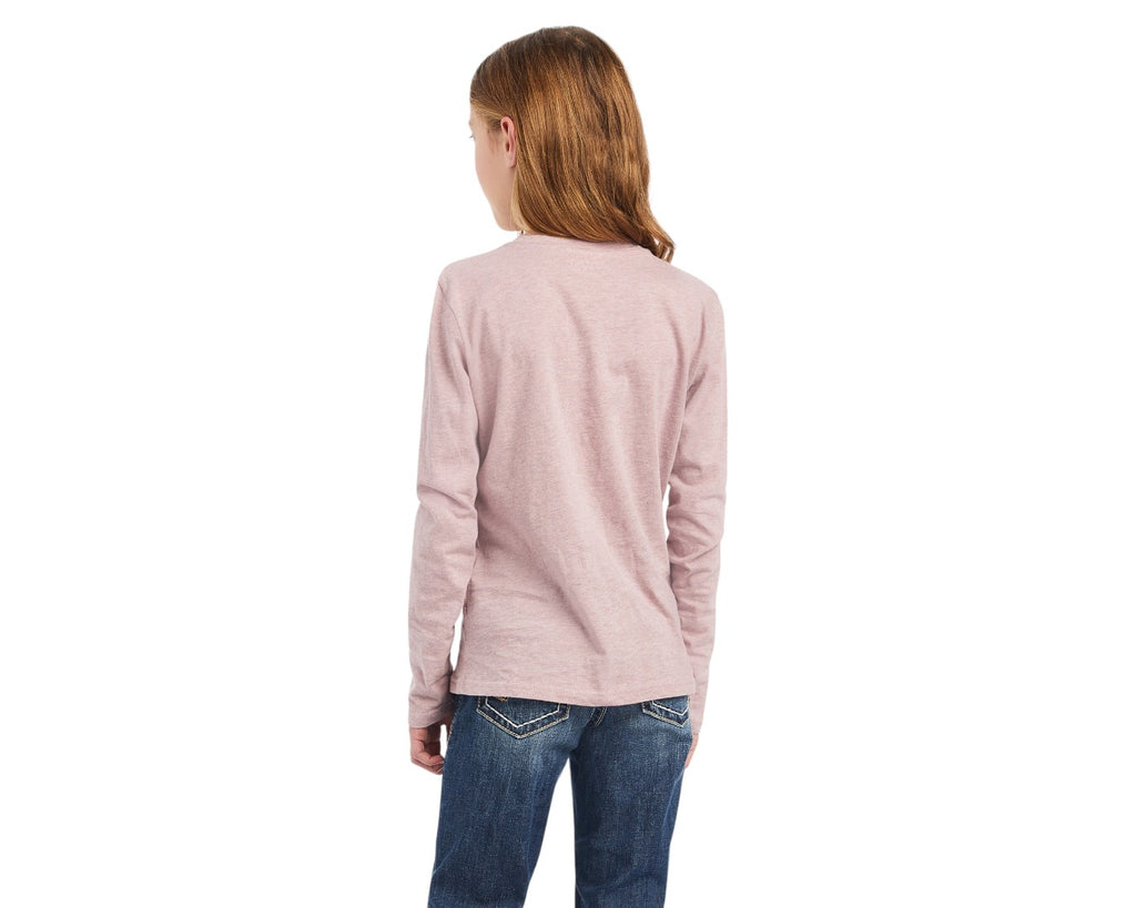 Ariat Kids REAL Dreaming Mood Shirt in Rose Pink - soft enough to wear to bed but durable enough for the barn, it'll be the first one she reaches for after laundry day