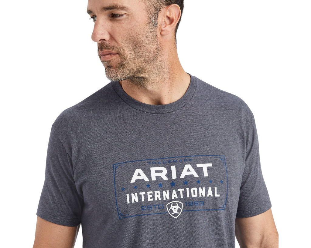 Ariat Western Lock Up Tee in Grey - this high quality, extreme comfort shirt is the perfect addition for everyday wear