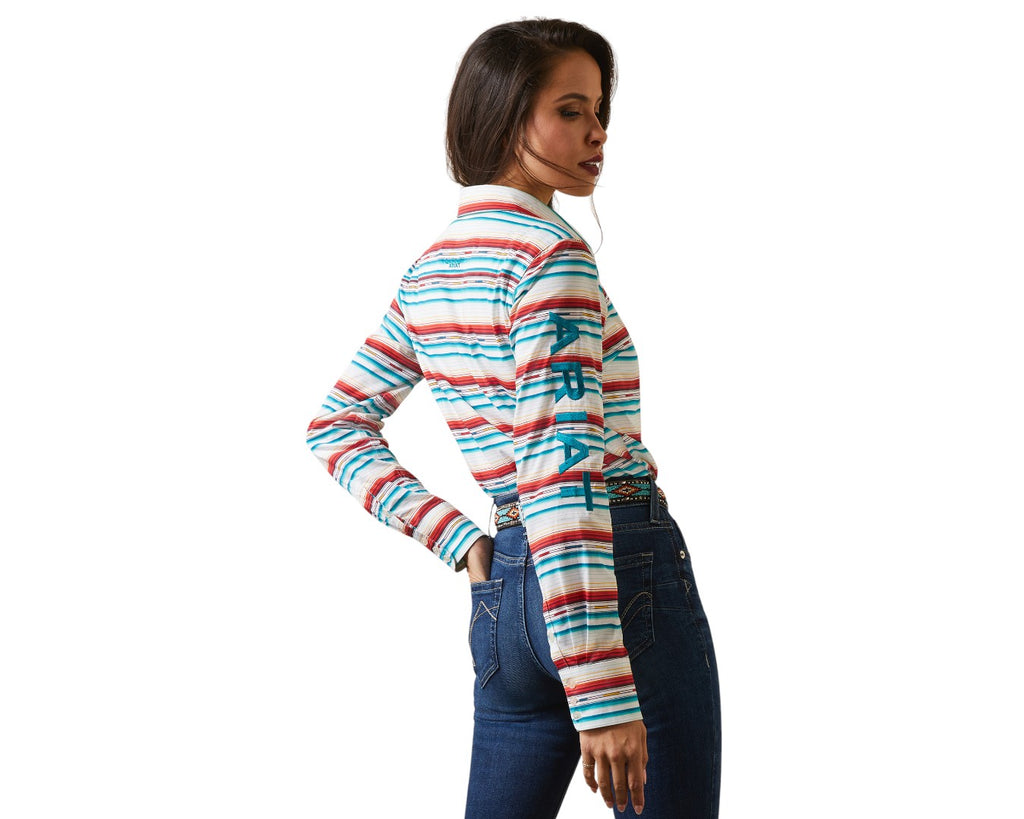 Ariat Team Kirby Stretch Shirt in Rosa Serape - features greater Arm Mobility seam construction for maximum range of motion