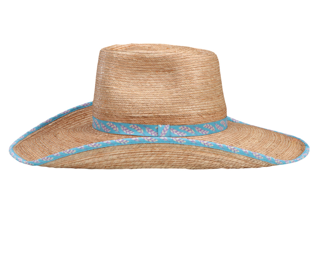 Sunbody Ava Hat - Blue Feathers