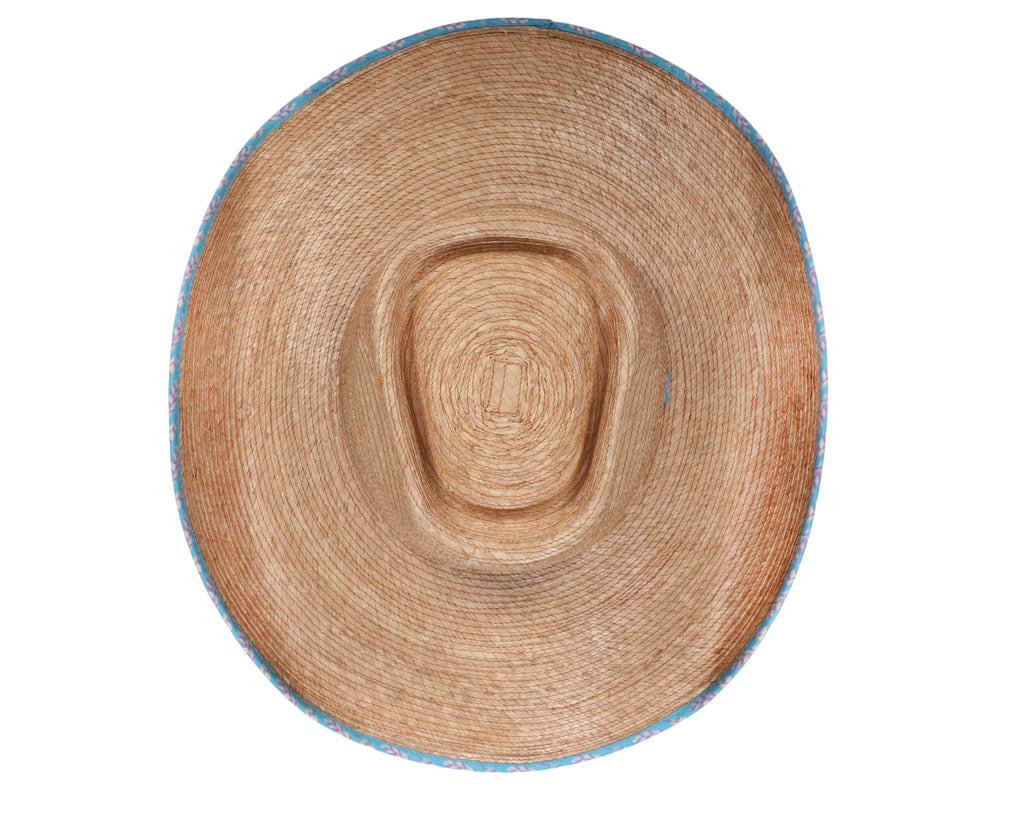 Sunbody Ava Hat - Blue Feathers