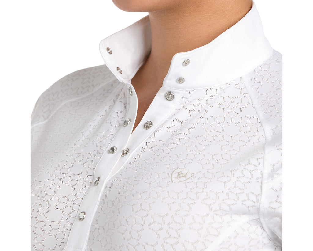 Ariat Ladies' Showstopper Show Shirt in White