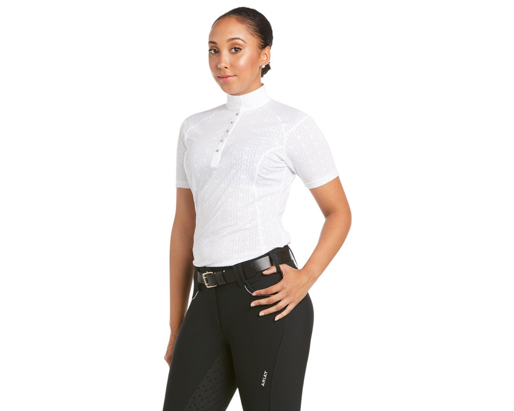 Ariat Ladies' Showstopper Show Shirt in White