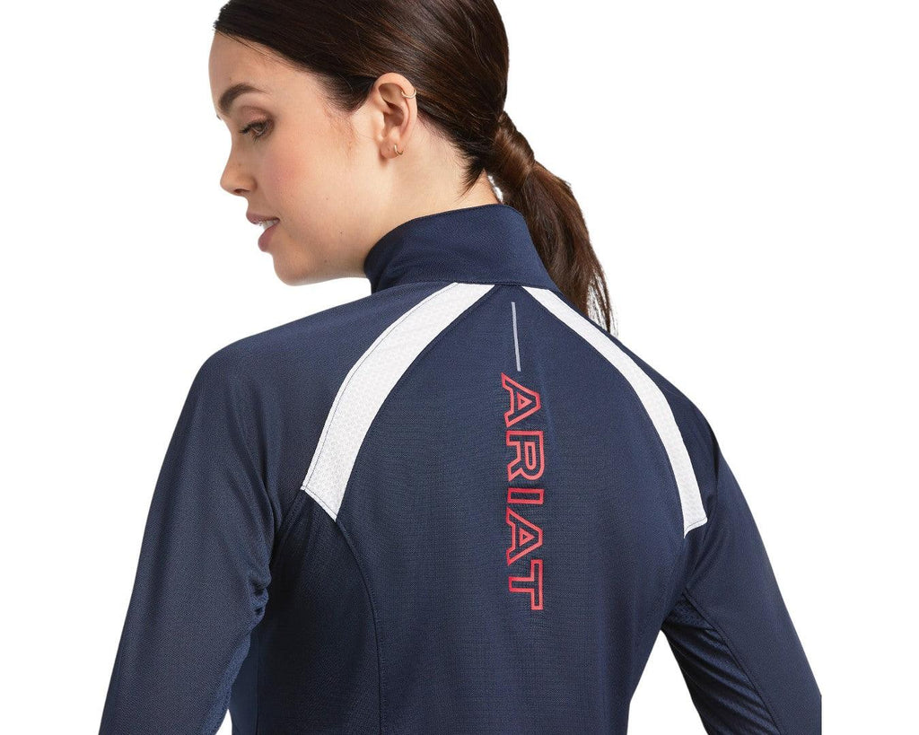 Ariat Ladies' Team Sunstopper 2.0 Baselayer in Navy