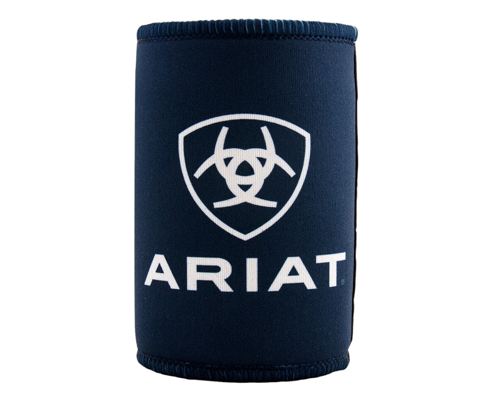 Ariat Stubby Cooler in a Navy colour with White logo