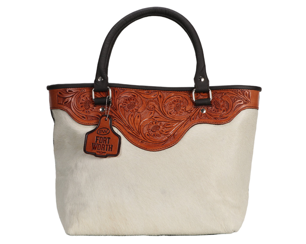 Fort Worth Cowhide Handbag - expertly crafted with genuine leather, ensuring durability and high-quality