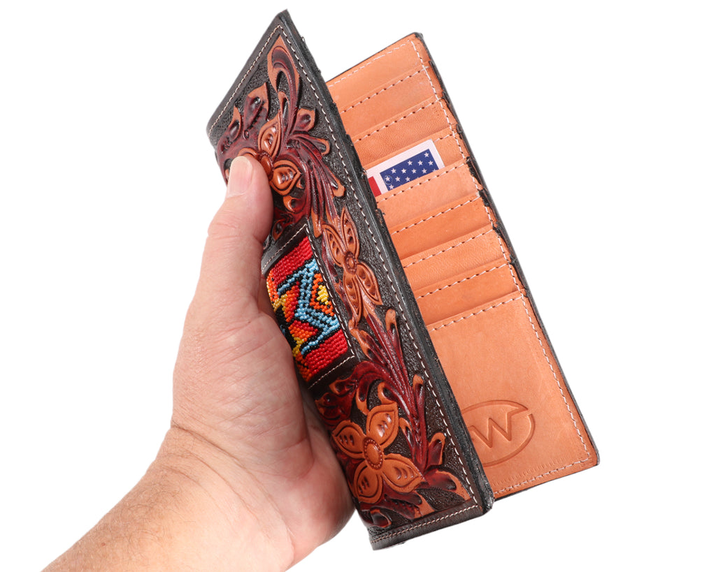 Fort Worth Rodeo Wallet - Aztec Design perfect for storing your cards and cash, this wallet adds a touch of Western flair to any outfit