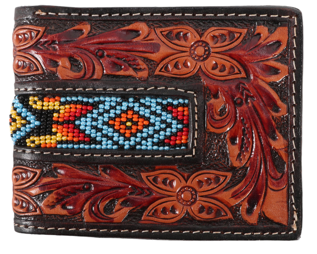 Fort Worth Bi-Fold Wallet in Turquoise Aztec - keep your cards and cash organized and secure with this expertly designed wallet