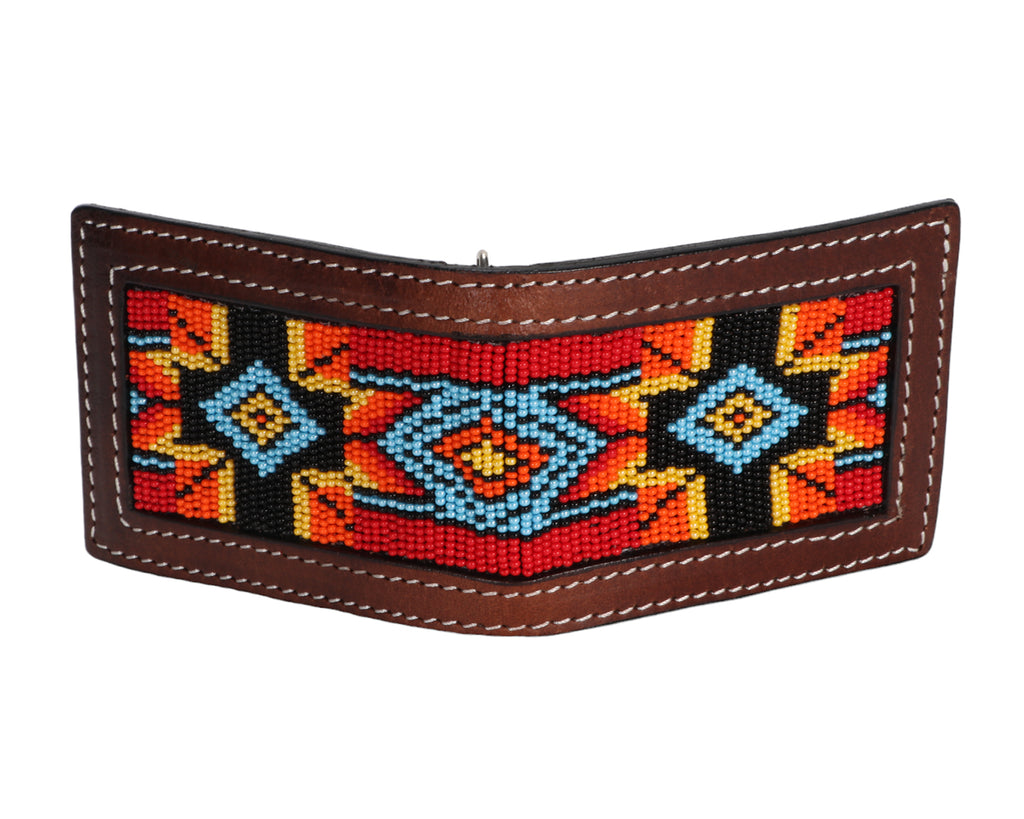 Fort Worth Magnetic Money Clip Wallet in Turquoise Aztec - magnetic clip securely holds your money while the sleek design easily slides into your pocket, making it the perfect accessory for any occasion