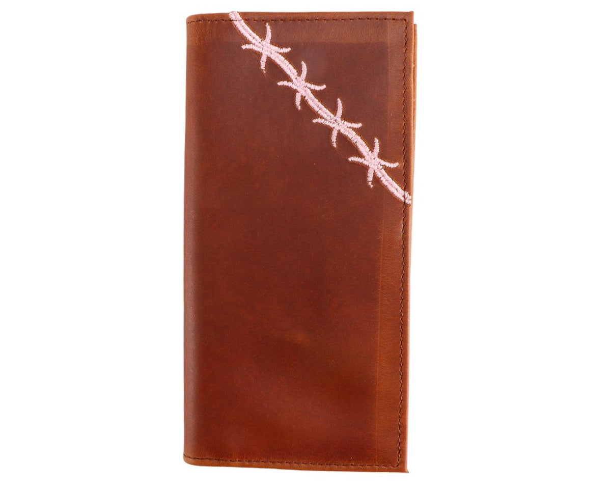 Fort Worth Rodeo Wallet - Barbed Wire Design – Greg Grant Saddlery