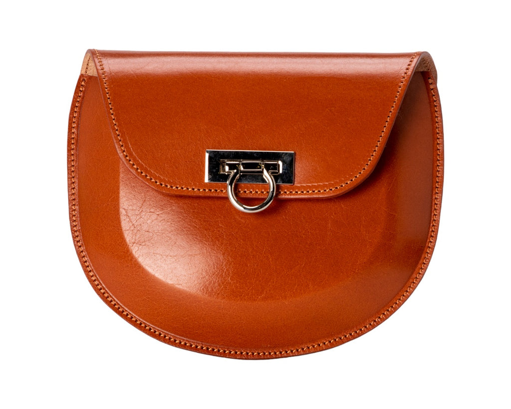 Helene de Rivel Leather Handbag Etoile in London Tan