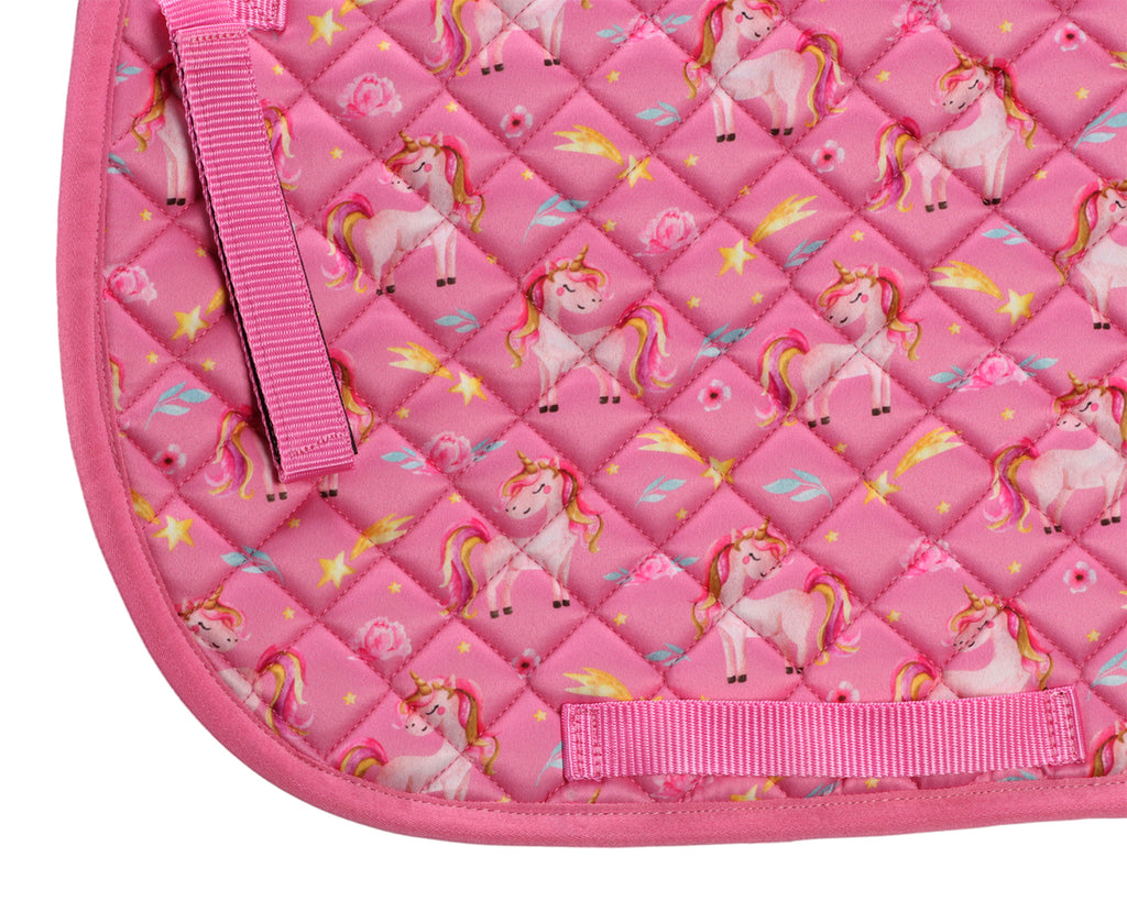 Bambino Pony Saddle Pad - Pink Unicorn