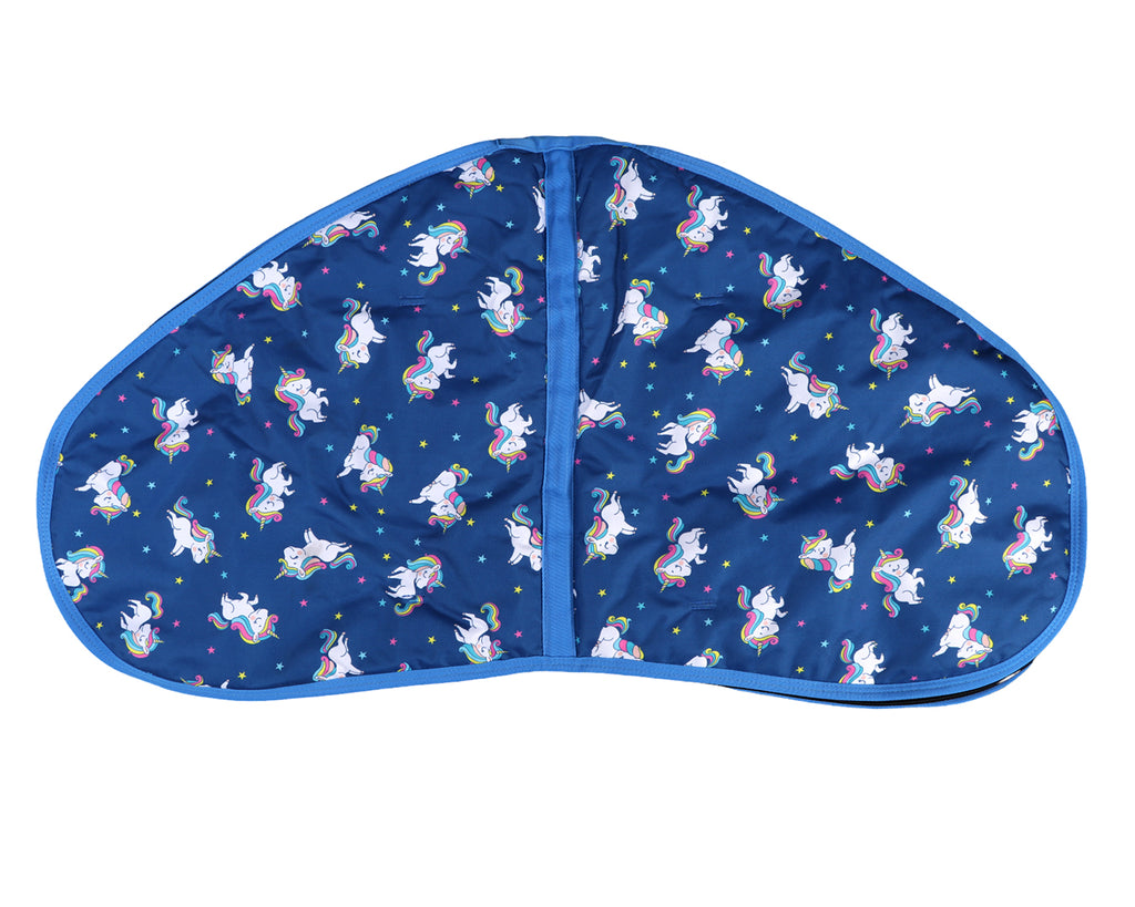 Bambino Saddle Carry Bag - Unicorn Limited Edition print, image showing both sides of saddle bag