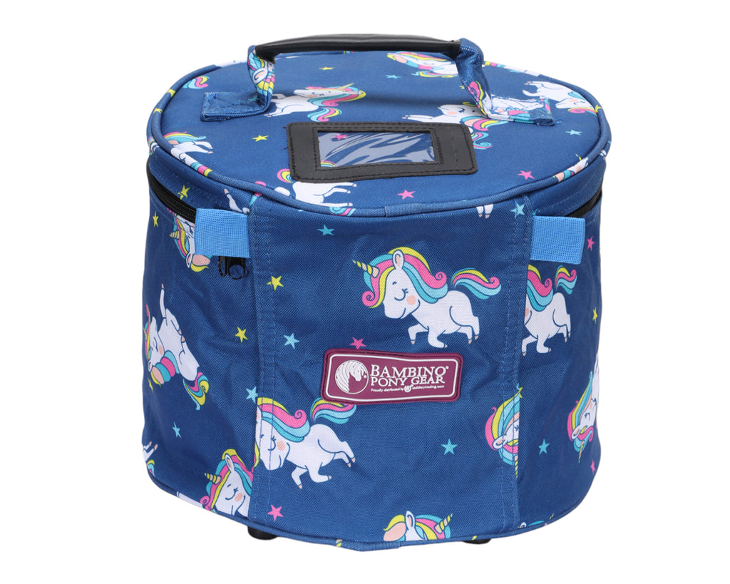 Bambino Helmet Carry Bag Unicorn Print Limited Edition, perfect for protecting horse riding helmets