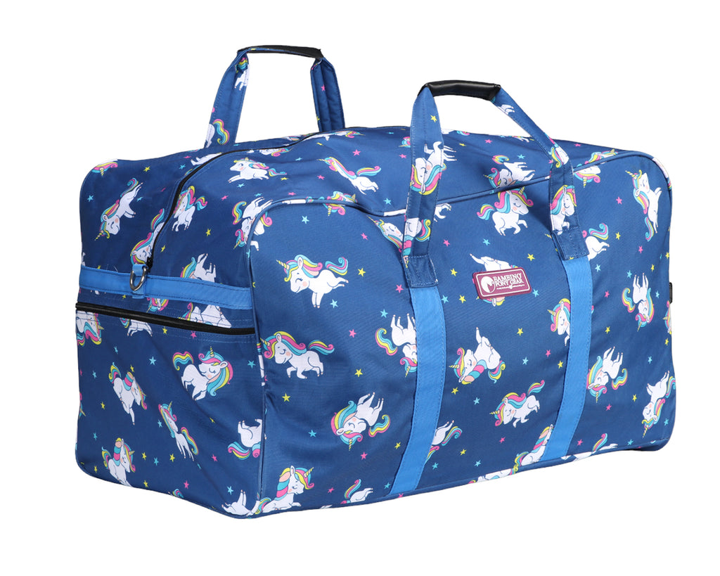 Bambino Overnight Travel Bag - Unicorn Limited Edition Print, now in stock at Greg Grant Saddlery