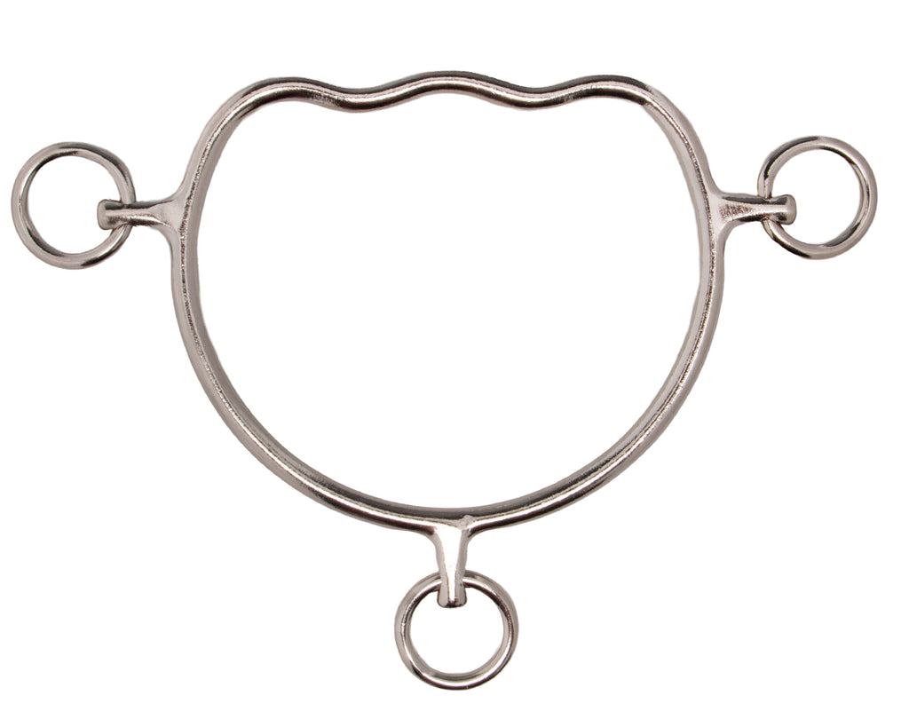 Anti-Rear Bit with Wave Mouth - Chrome Plated Steel