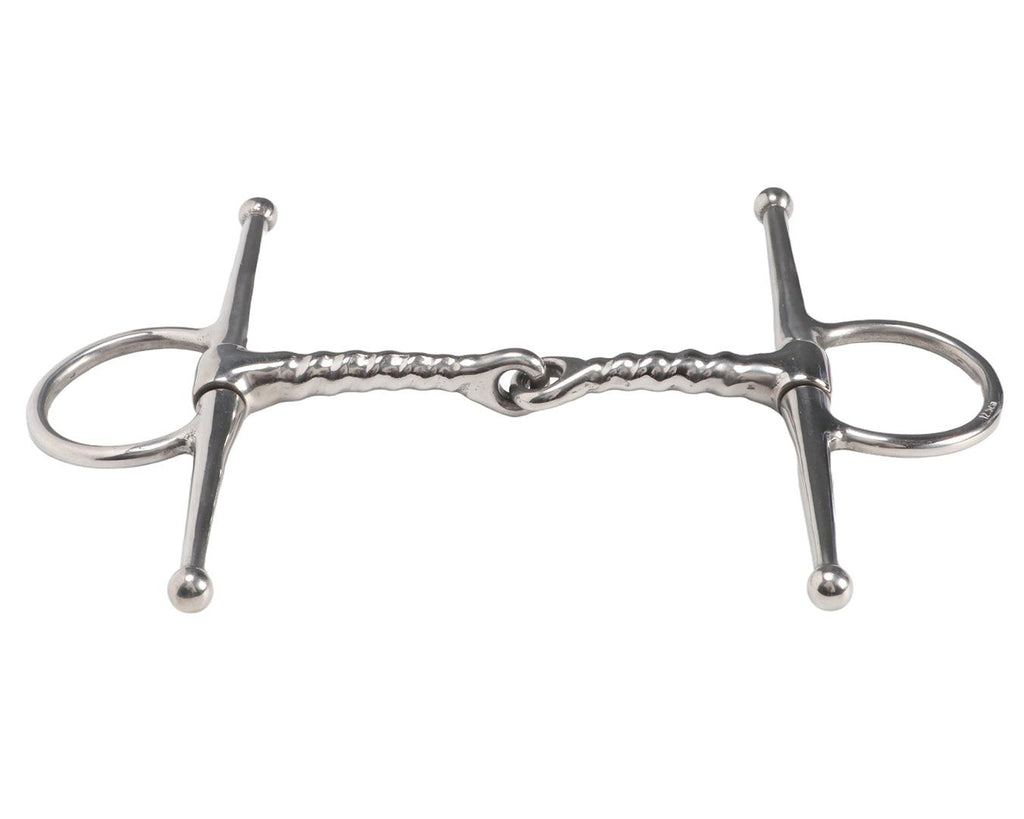 Corkscrew Mouth Eggbutt Bit w/Full Cheeks