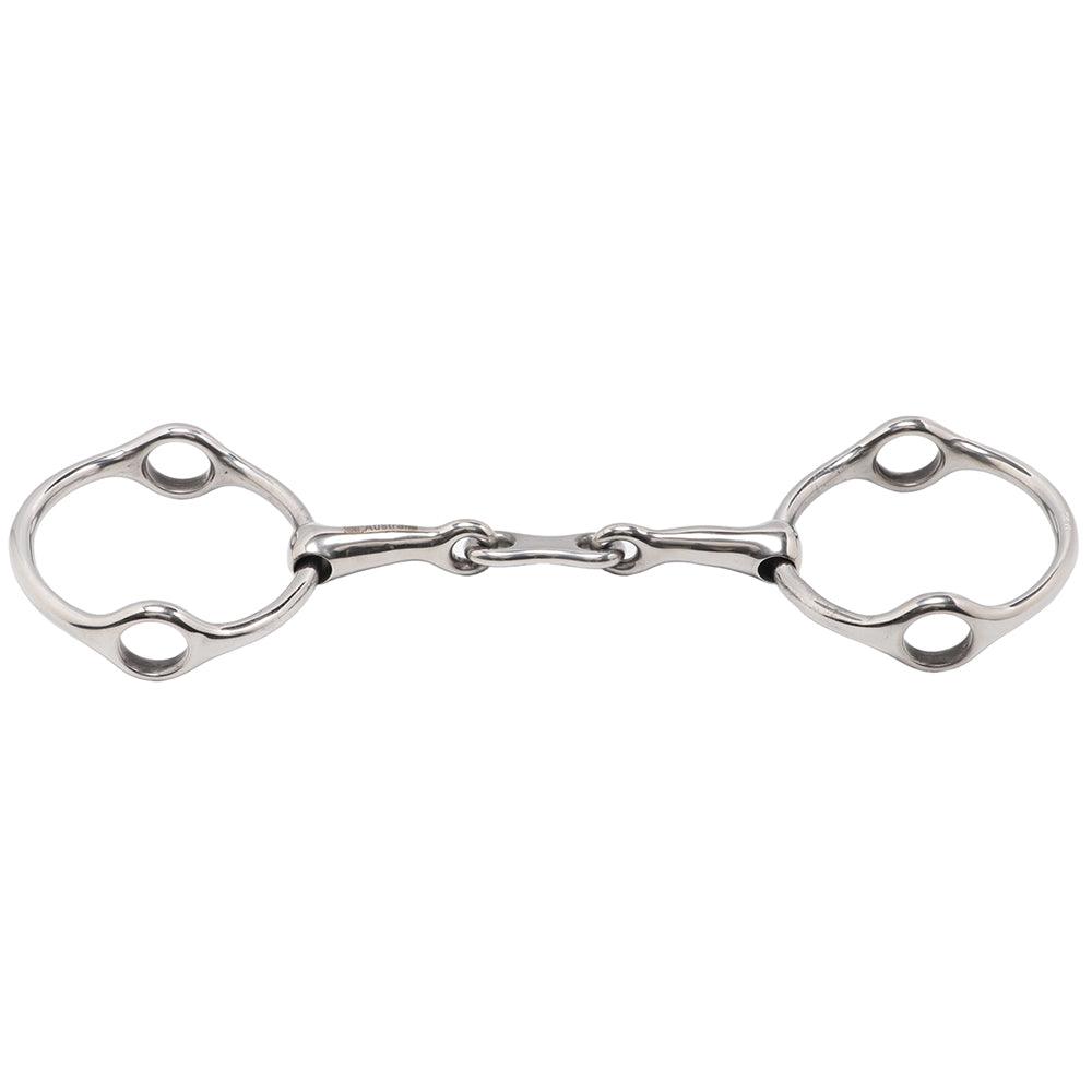 Full Ring Gag Snaffle w/French Mouth & 75mm Loose Rings