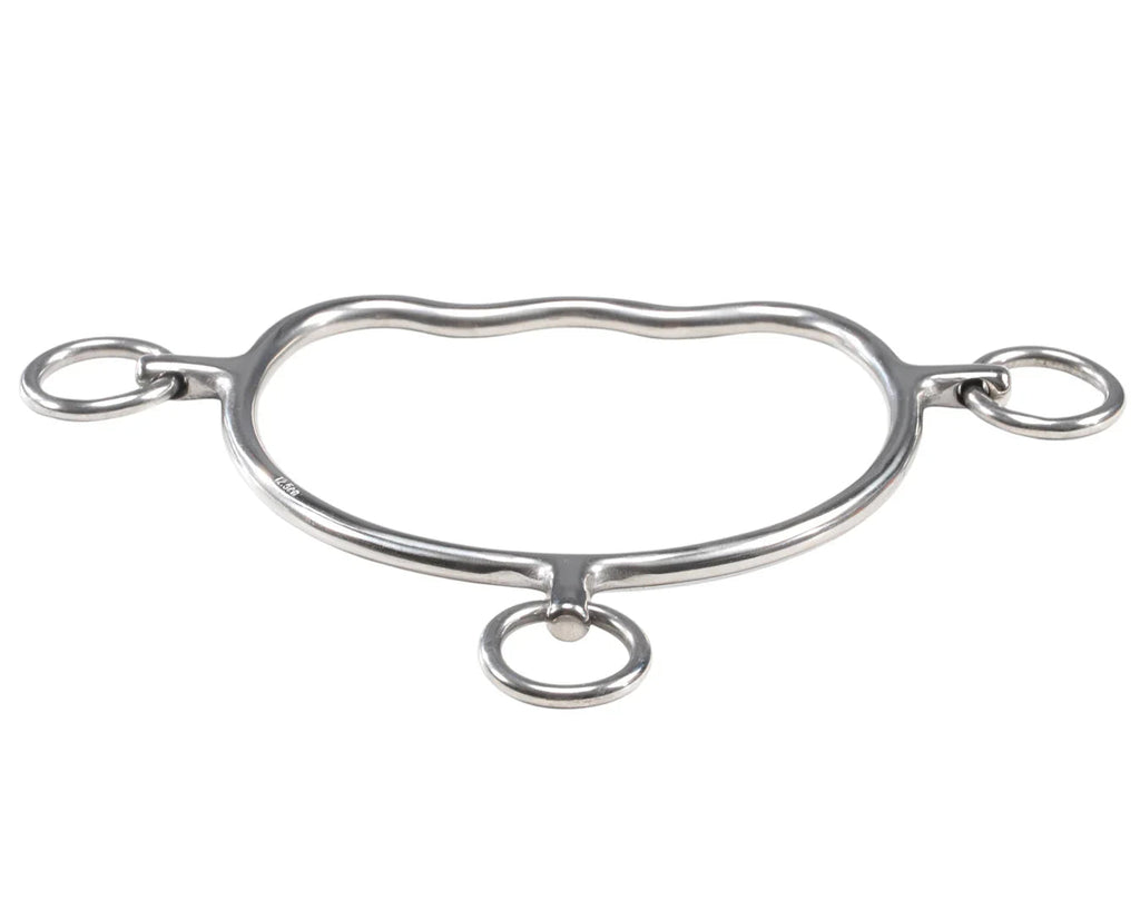 Anti-Rear Bit with Wave Mouth - Stainless Steel