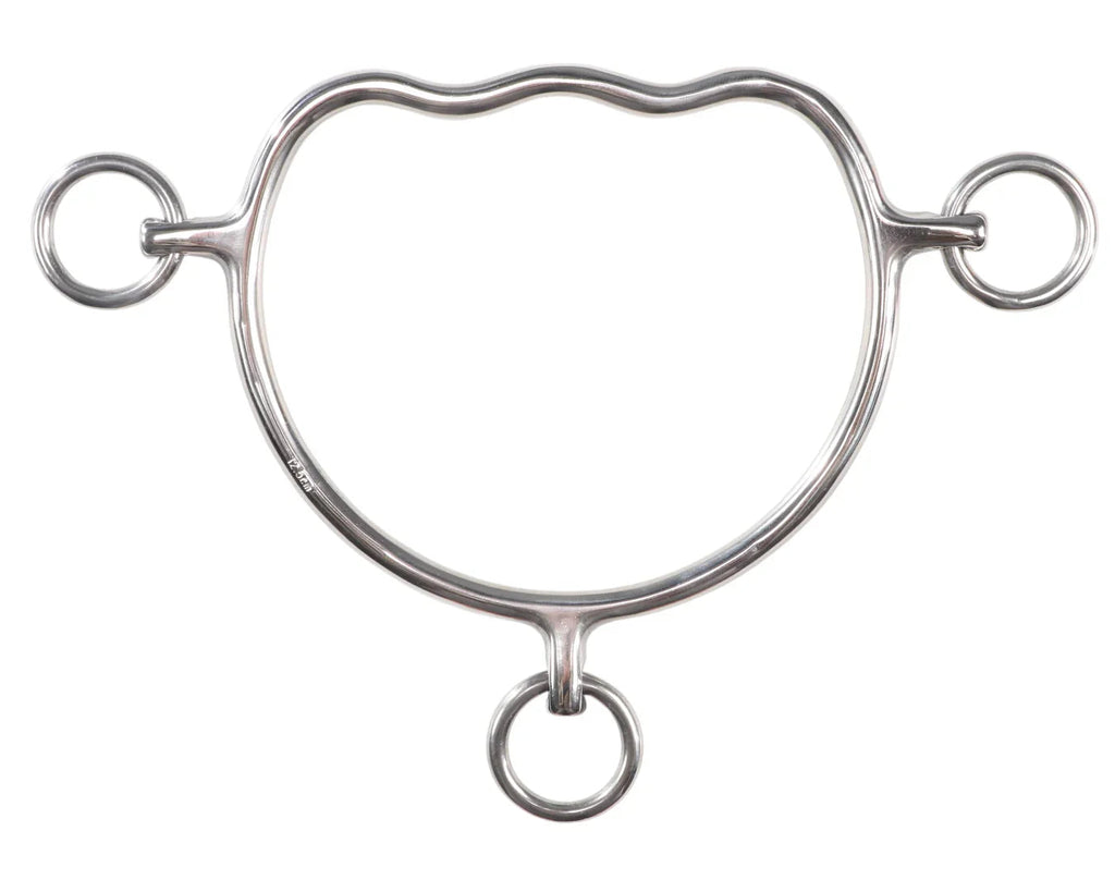 Anti-Rear Bit with Wave Mouth - Stainless Steel