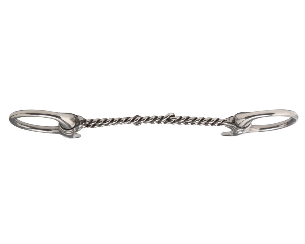 STC Half Spoon Snaffle Bit with Twisted Double Wire Mouth