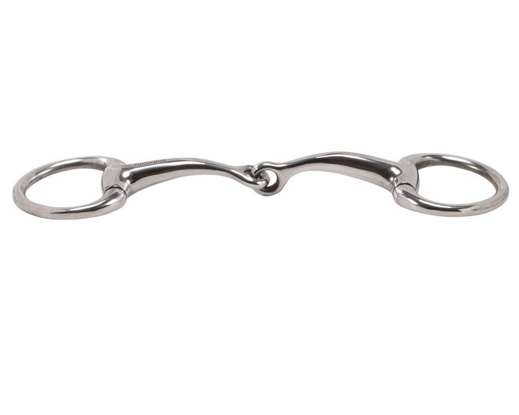Curved Small Eggbutt Snaffle Bit