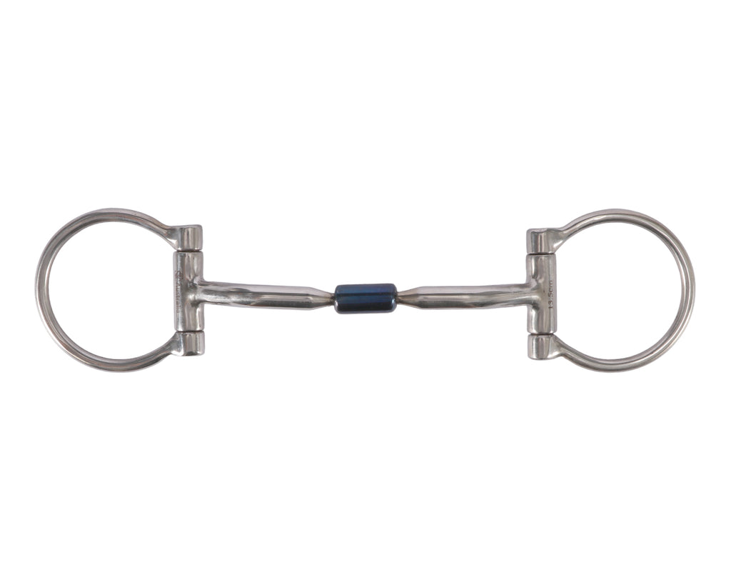 Dee Bit for Horses with 60mm Dee Rings and Sweet Iron Roller