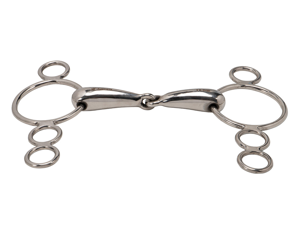 STC Dutch Gag Snaffle with Four rings and Hollow Mouth – Greg Grant ...