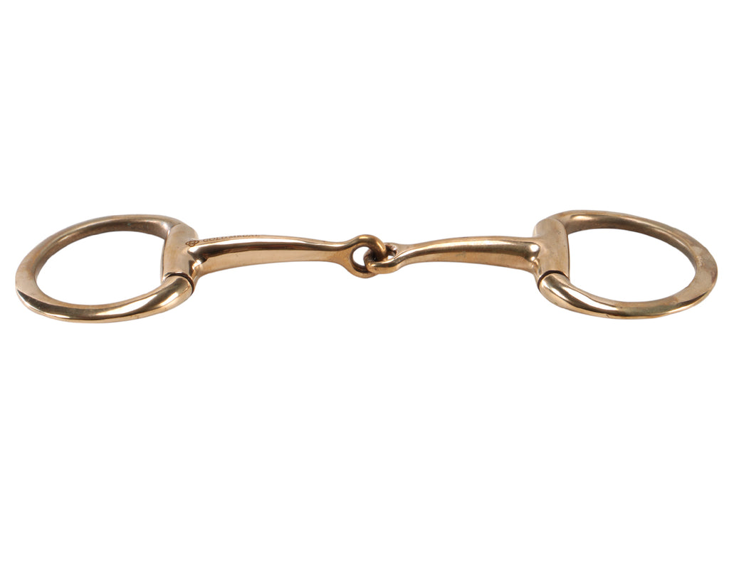 Gold Medal Eggbutt Snaffle Bit with Thin Solid Mouth