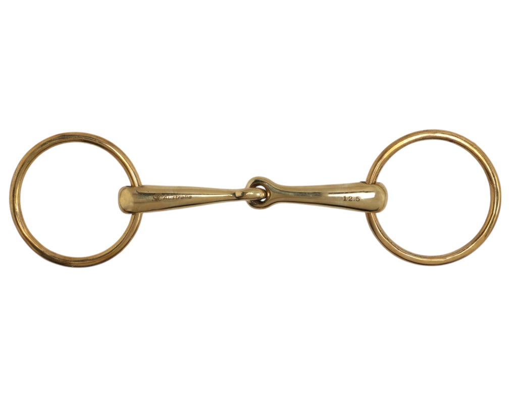 Gold Medal Loose Ring Bradoon Bit w/65mm Rings