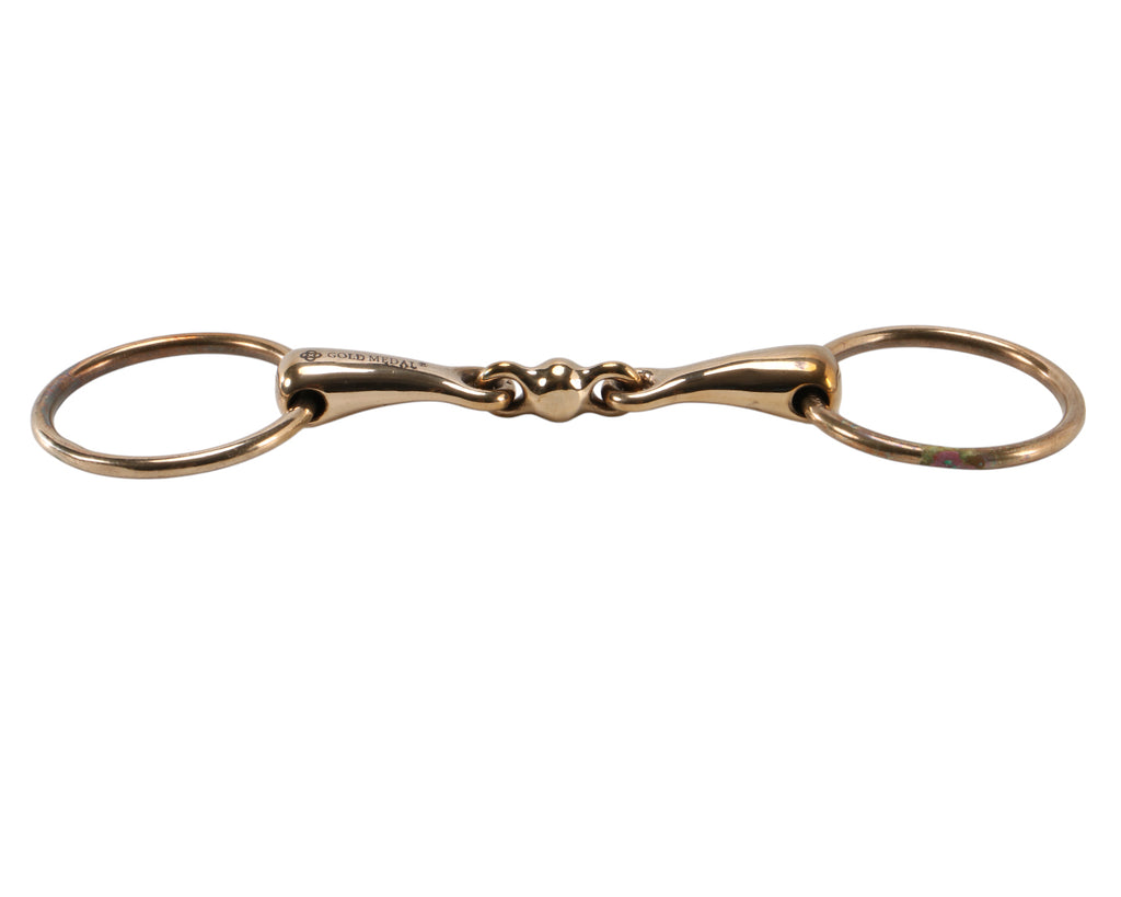 Gold Medal Heavy Loose Ring Training Snaffle Bit
