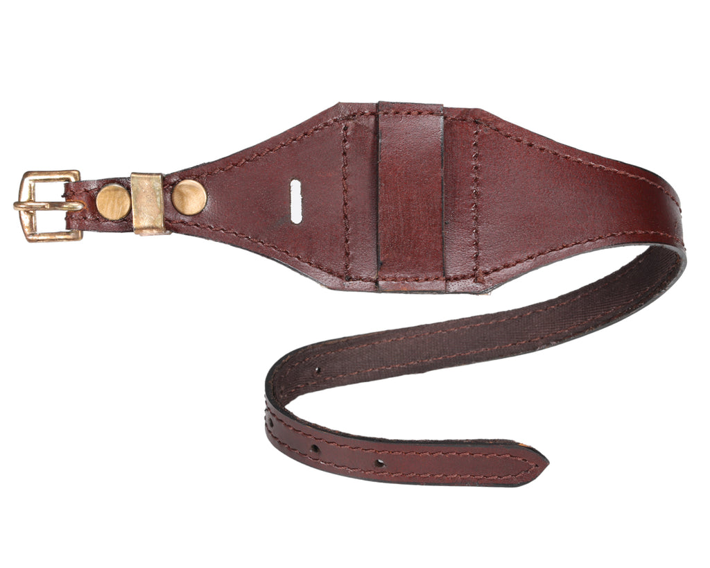 Leather Tongue Tie - Brown