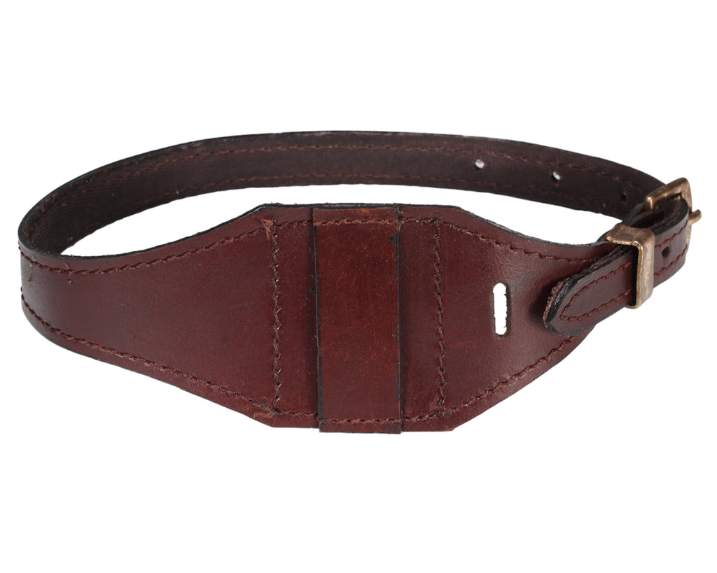 Leather Tongue Tie - Brown