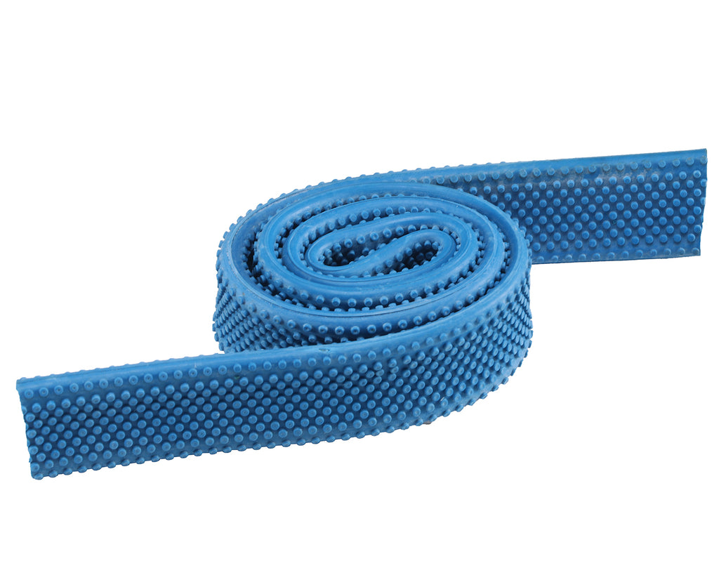 Rubber Rein Grips w/Small Pimple Grip - 3/4" in Blue